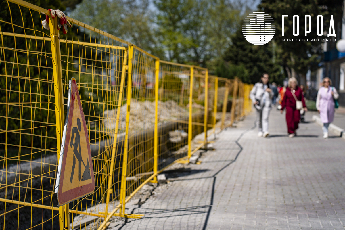 Ремонт дороги по улице Кирова в Крымске
