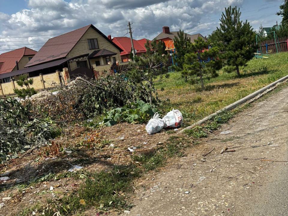 крымчане винят соседей в превращении Красноармейской в свалку