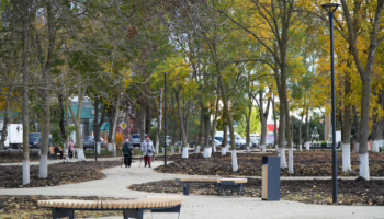 В станице Троицкой Крымского района открыли новый парк с аллеей военной техники