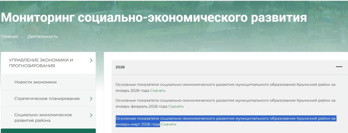Администрация Крымского района скрывает данные о состоянии экономики на фоне дефицита бюджета