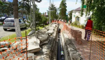 В Крымске перекрыли улицу Комсомольскую на время ремонта теплосетей